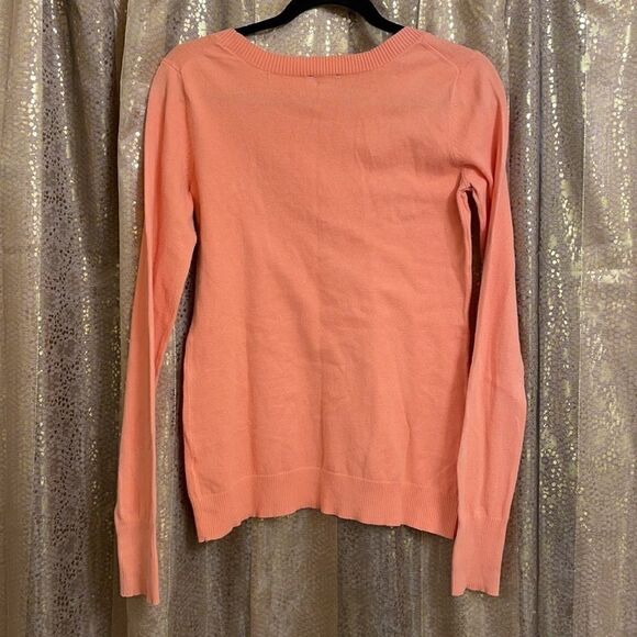 Express sweater, long sleeve peach color with iridescent rhinestones, size S - Picture 6 of 6